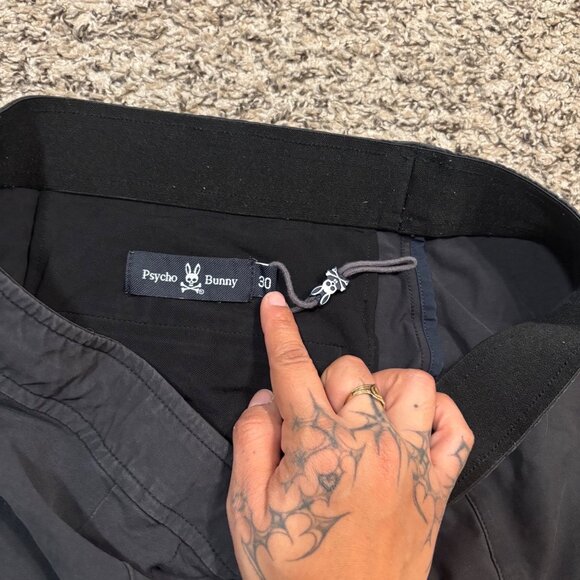 Psycho Bunny Mens Black Casual Shorts W/ Zip Pockets Size 30 Cotton Blend - Picture 3 of 6